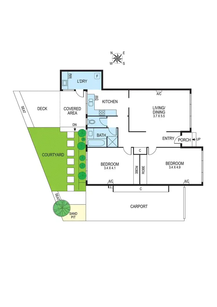 Floorplan of Homely unit listing, 10/27 Patterson Road, Bentleigh VIC 3204