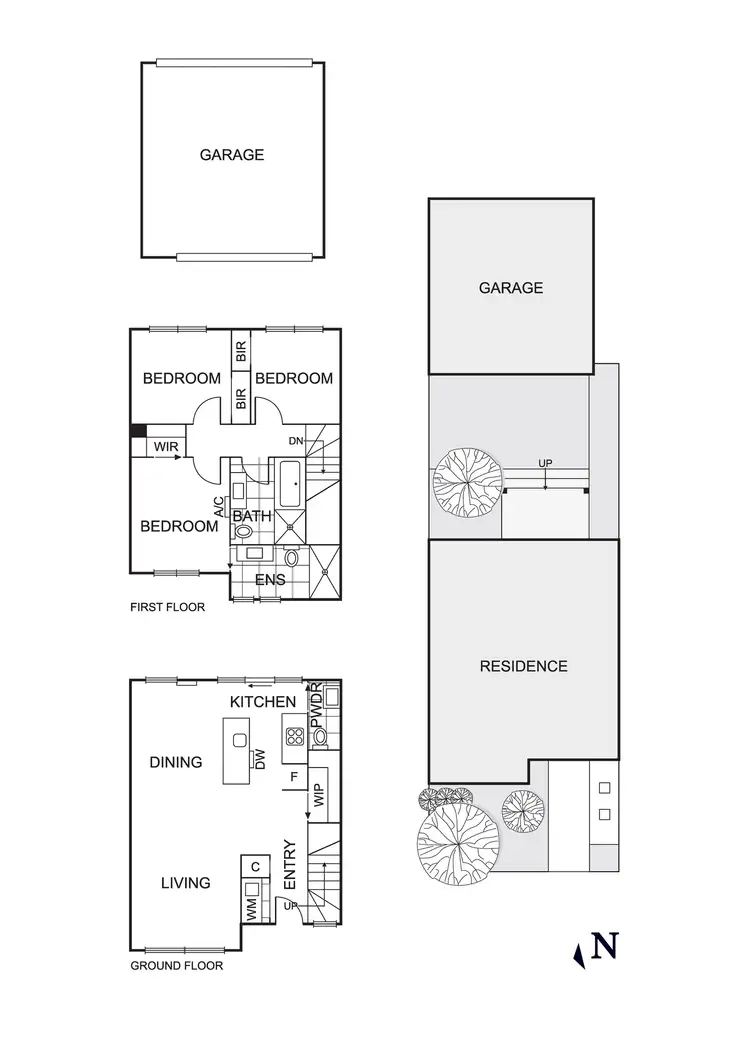 Floorplan of Homely townhouse listing, 6 Vestley Drive, Mernda VIC 3754