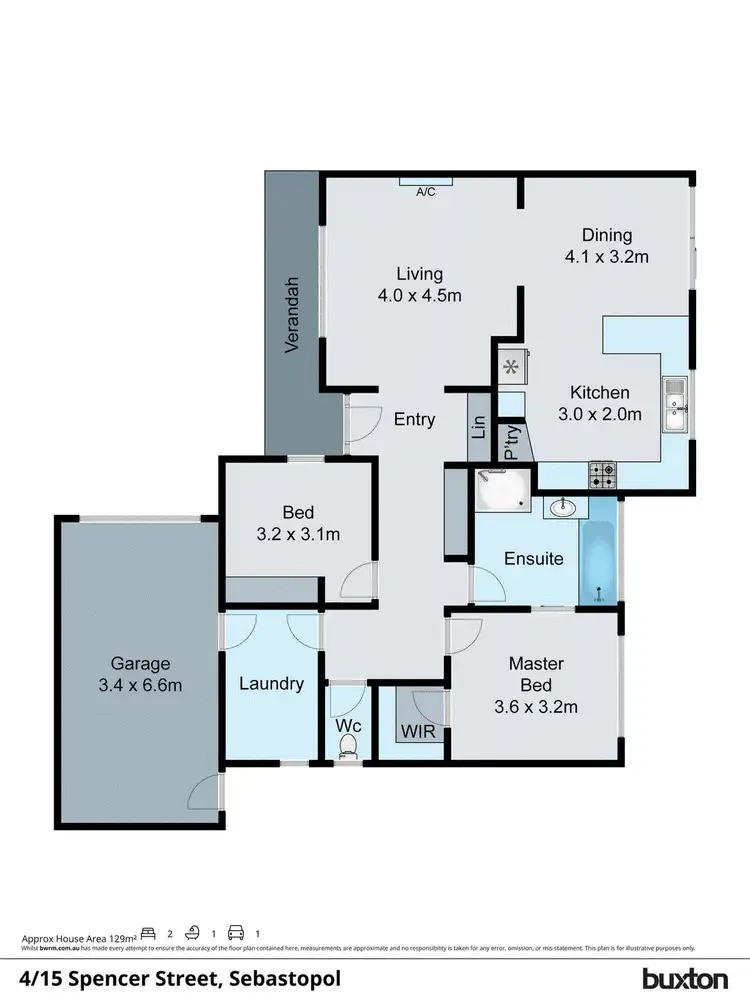 Floorplan of Homely house listing, 4/15 Spencer Street, Sebastopol VIC 3356