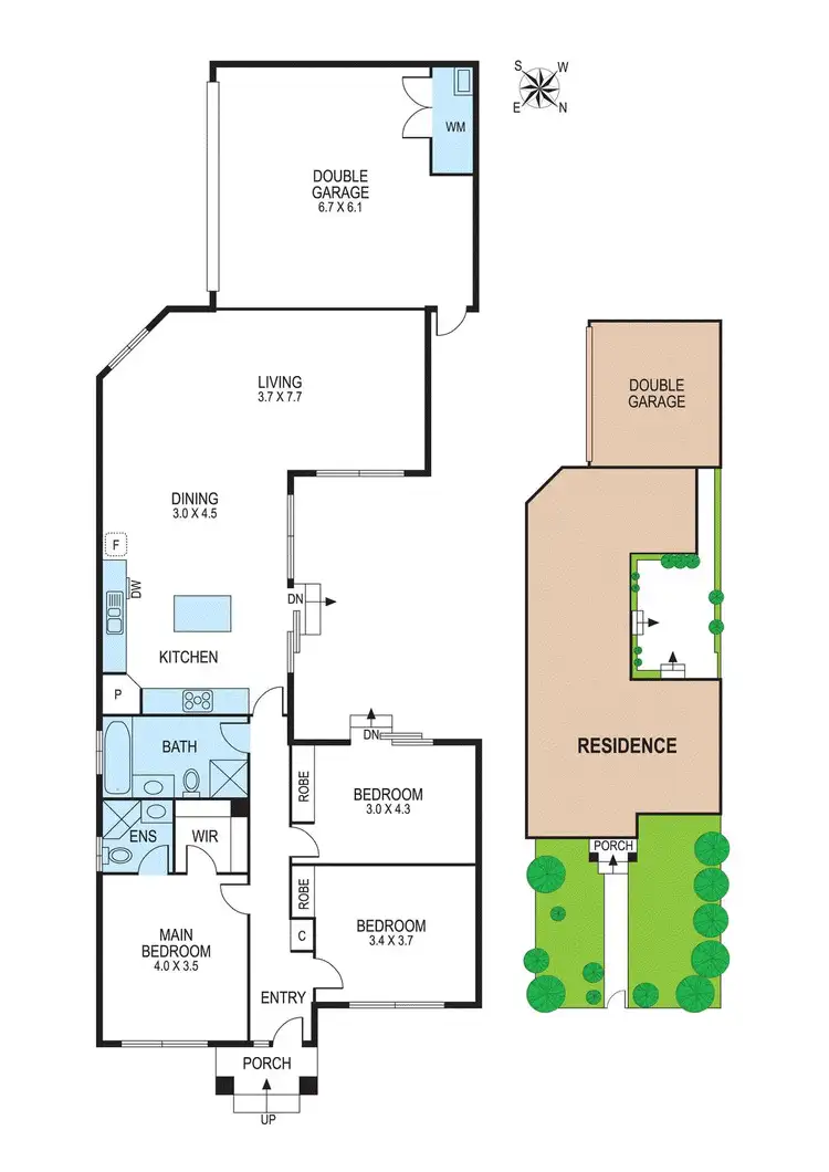 Floorplan of Homely unit listing, 1/112 Truganini Road, Carnegie VIC 3163