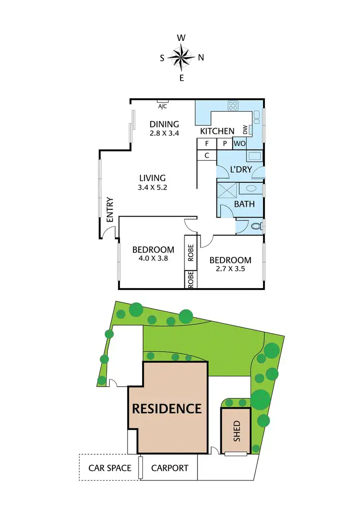 Floorplan of Homely unit listing, 12/12 John Street, Blackburn VIC 3130