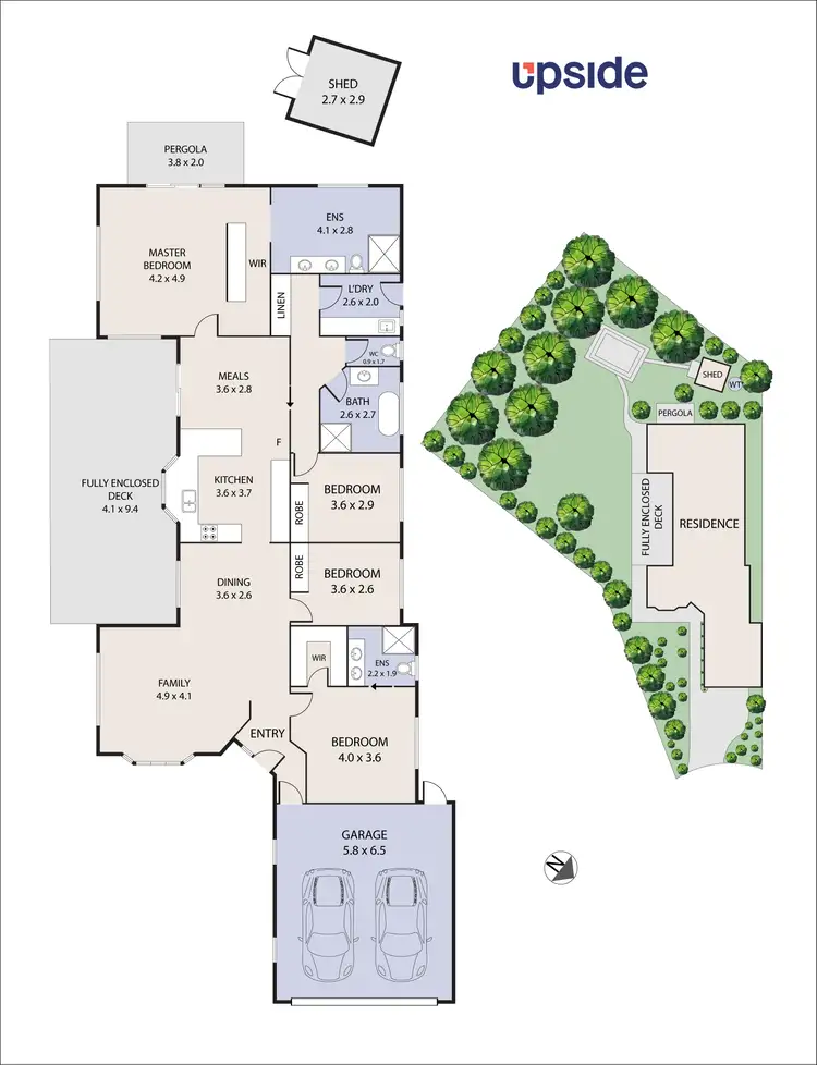 Floorplan of Homely house listing, 44 Lanier Crescent, Croydon North VIC 3136