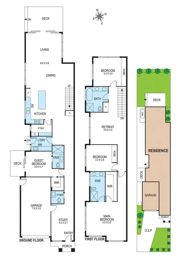 Floorplan of Homely townhouse listing, 107A Victor Road, Bentleigh East VIC 3165