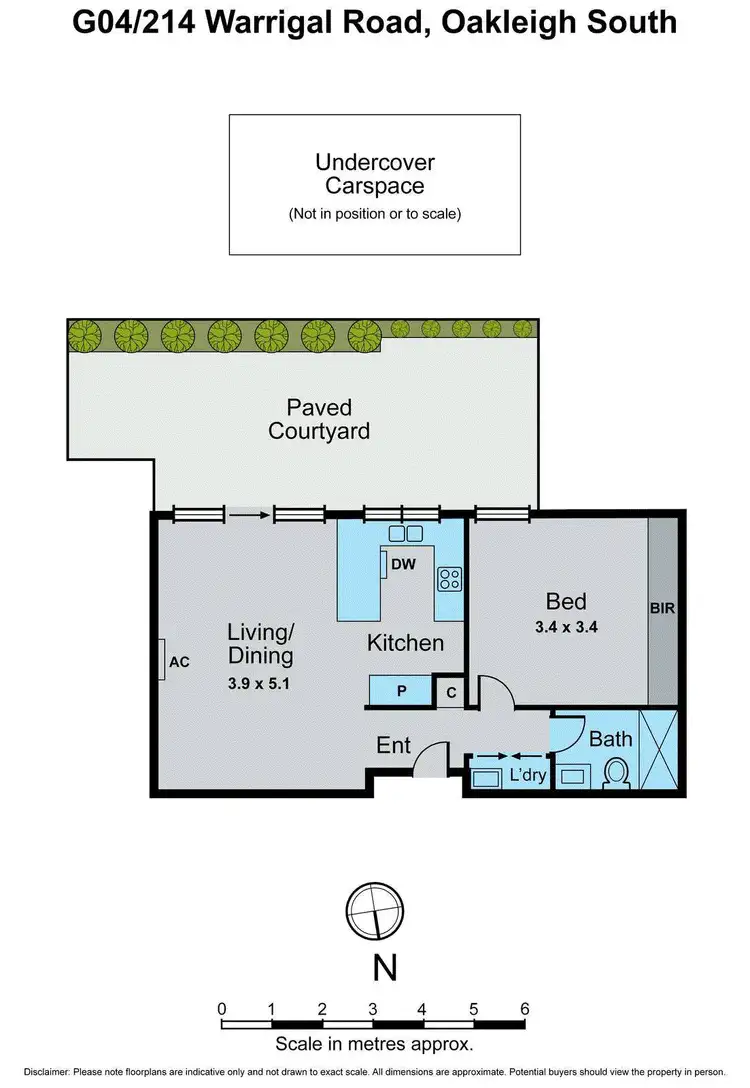 Floorplan of Homely apartment listing, G04/214 Warrigal Road, Oakleigh South VIC 3167
