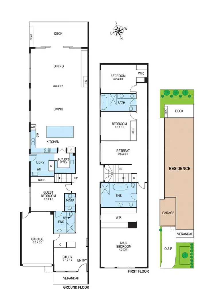 Floorplan of Homely townhouse listing, 24B Ellen Street, Bentleigh East VIC 3165