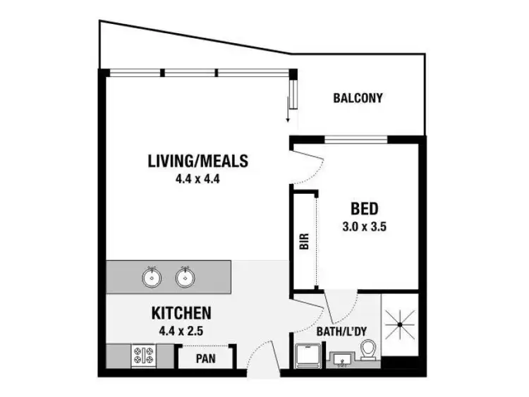 Floorplan of Homely apartment listing, 302/12 Waterview Walk, Docklands VIC 3008