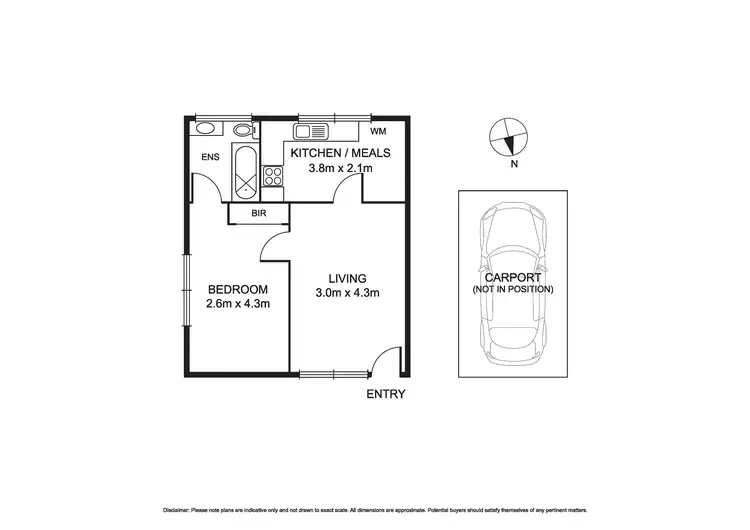 Floorplan of Homely apartment listing, 1/9 Mimosa Road, Carnegie VIC 3163