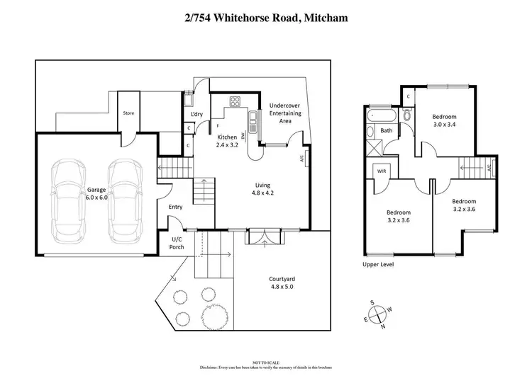Floorplan of Homely townhouse listing, Unit 2/754 Whitehorse Road, Mitcham VIC 3132