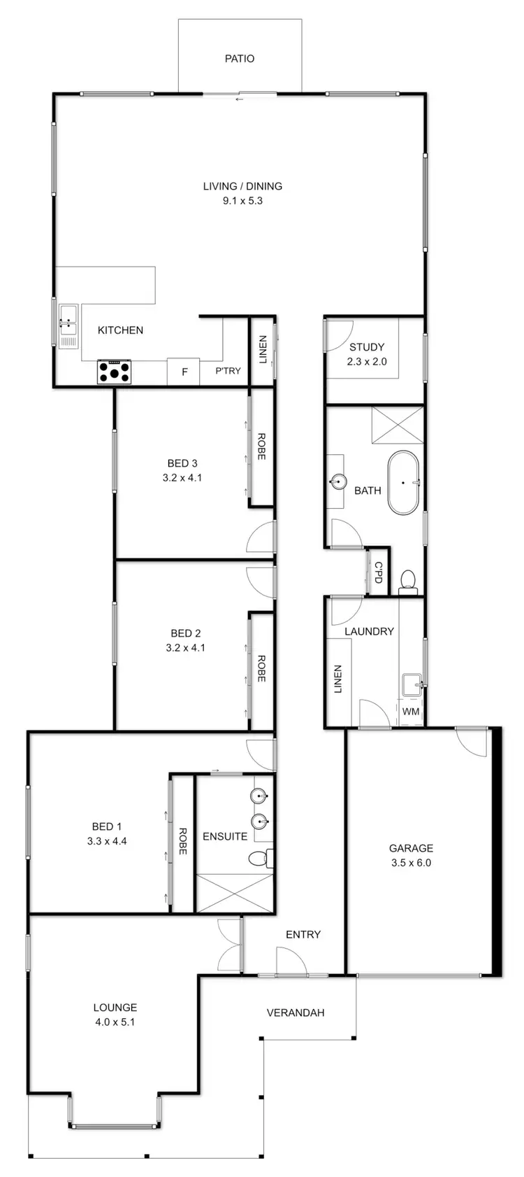 Floorplan of Homely house listing, 9/43 High Street, Woodend VIC 3442