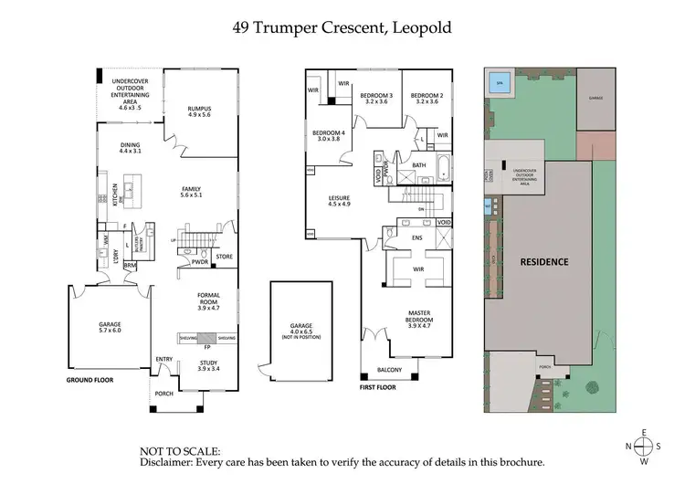 Floorplan of Homely house listing, 49 Trumper Crescent, Leopold VIC 3224