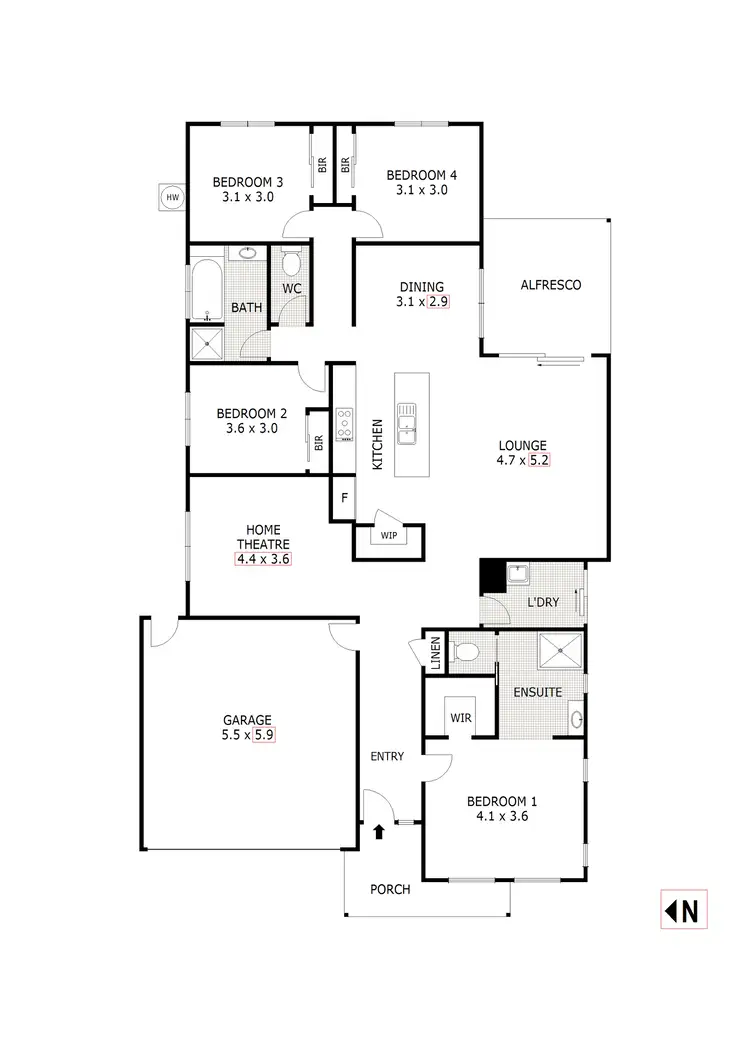 Floorplan of Homely house listing, 25 Black Duck Crossing, Kilmore VIC 3764