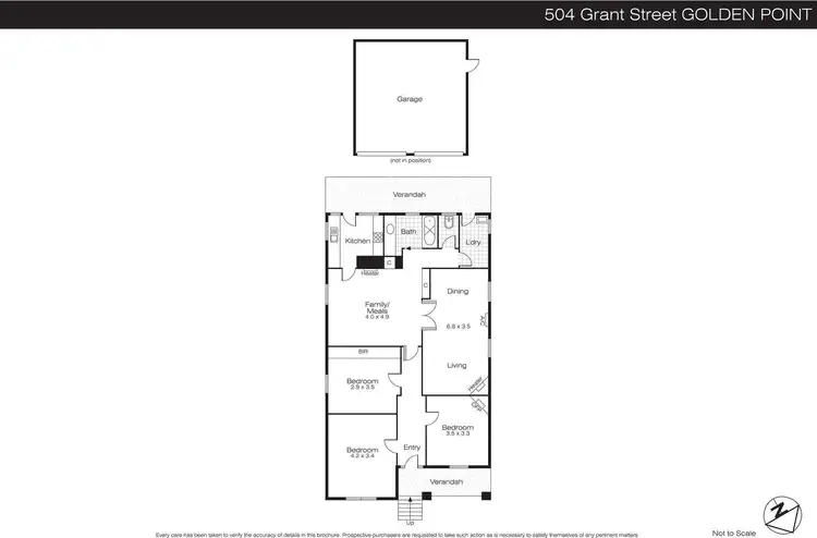 Floorplan of Homely house listing, 504 Grant Street, Golden Point VIC 3350