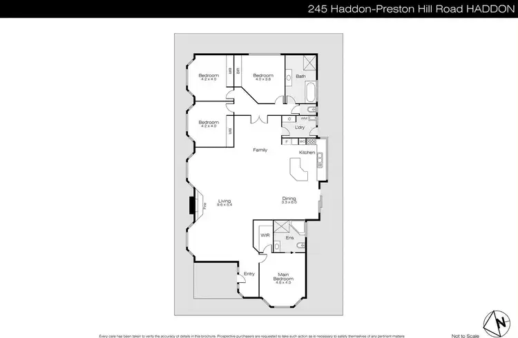 Floorplan of Homely house listing, 245 Haddon-Preston Hill Road, Haddon VIC 3351