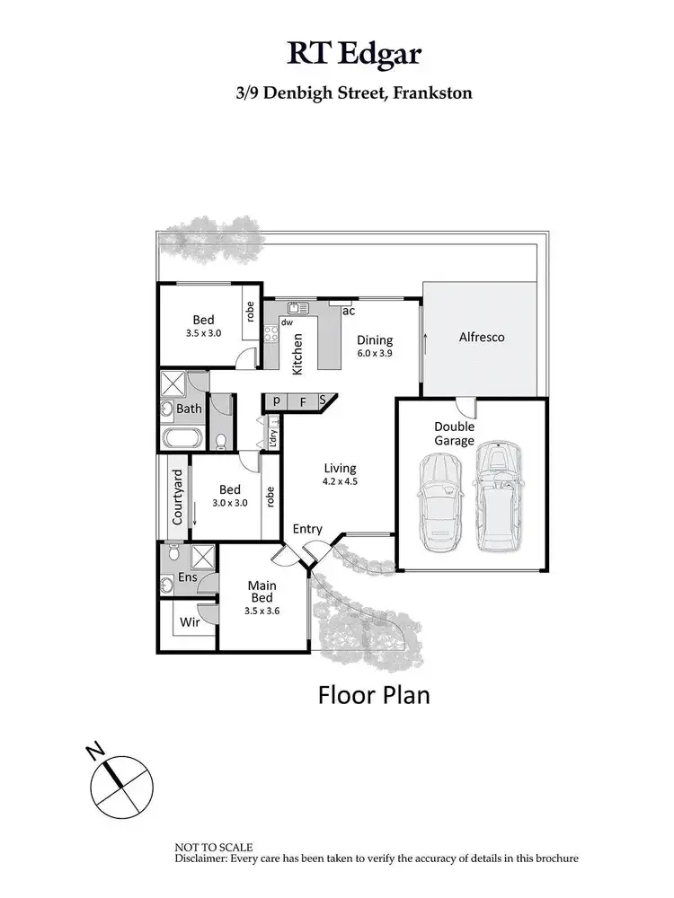 Floorplan of Homely unit listing, 3/9 Denbigh Street, Frankston VIC 3199