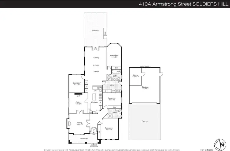 Floorplan of Homely house listing, 410A Armstrong Street, Soldiers Hill VIC 3350