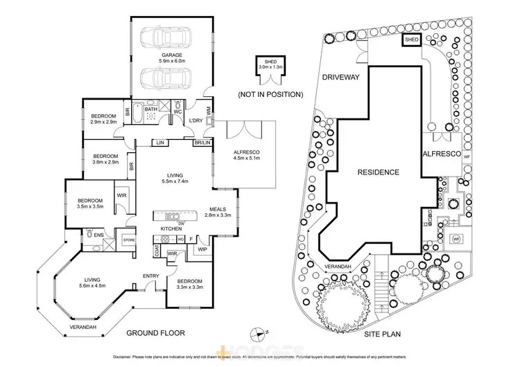 Floorplan of Homely house listing, 1 Menzies Close, Lara VIC 3212
