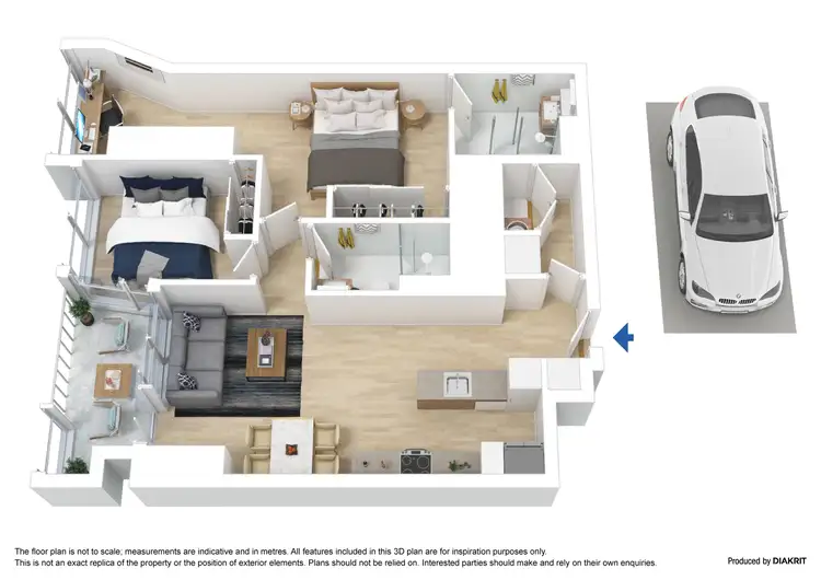 Floorplan of Homely apartment listing, 2609A/260 Spencer Street, Melbourne VIC 3000