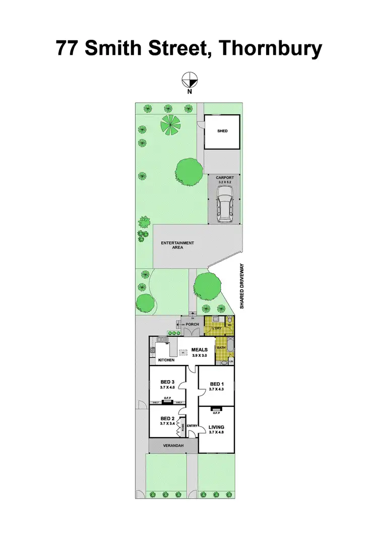 Floorplan of Homely house listing, 77 Smith Street, Thornbury VIC 3071