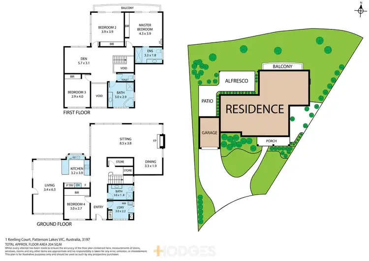 Floorplan of Homely house listing, 1 Keeling Court, Patterson Lakes VIC 3197
