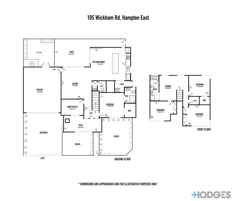 Floorplan of Homely house listing, 105 Wickham Road, Hampton East VIC 3188