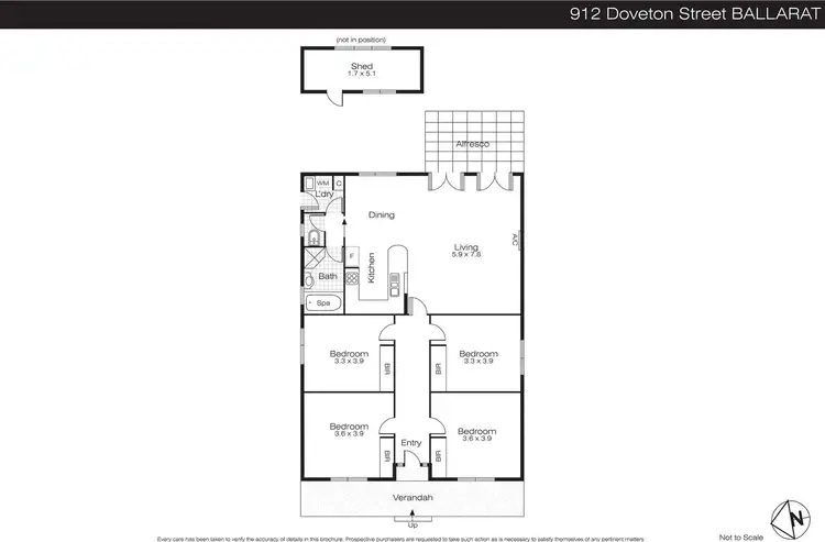 Floorplan of Homely house listing, 912 Doveton Street, Ballarat North VIC 3350