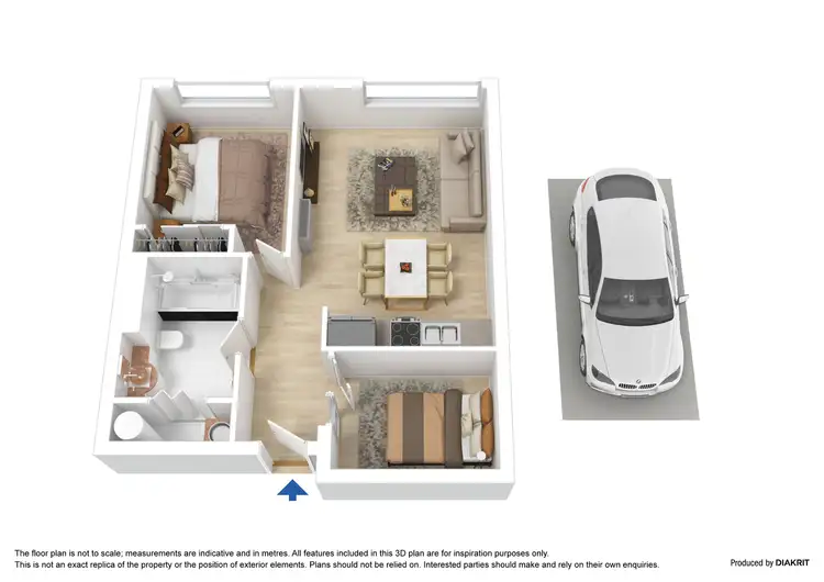 Floorplan of Homely apartment listing, 1215/610 St Kilda Road, Melbourne VIC 3004