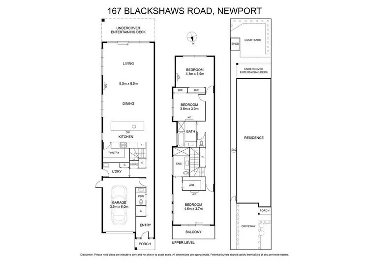 Floorplan of Homely townhouse listing, 167 Blackshaws Road, Newport VIC 3015