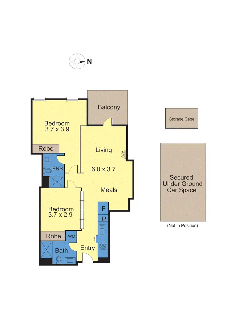 Floorplan of Homely apartment listing, 113/1A Launder Street, Hawthorn VIC 3122