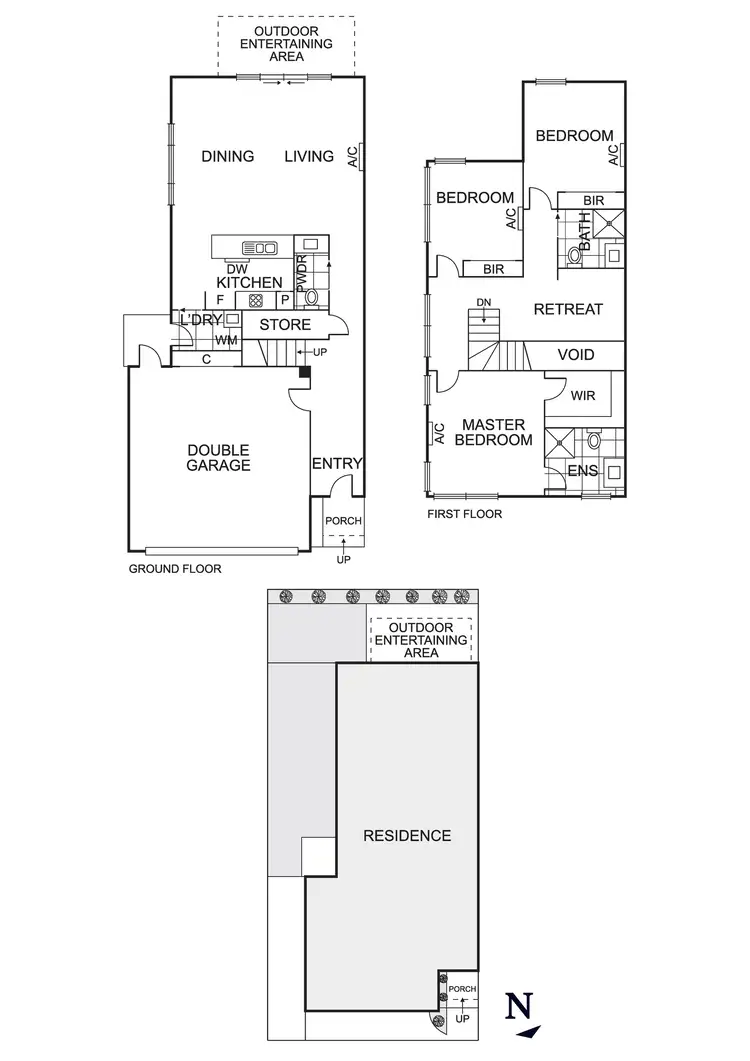 Floorplan of Homely townhouse listing, 8/6 Sommerville Avenue, Mernda VIC 3754