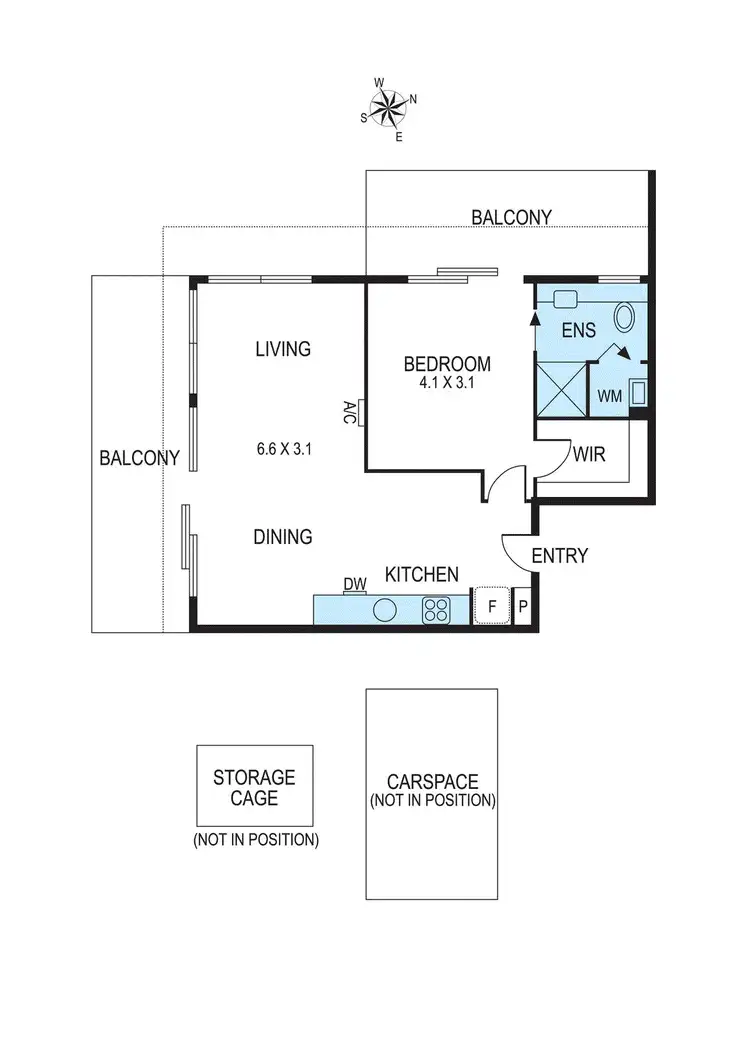 Floorplan of Homely apartment listing, 311/24 Becket Avenue, Bentleigh East VIC 3165