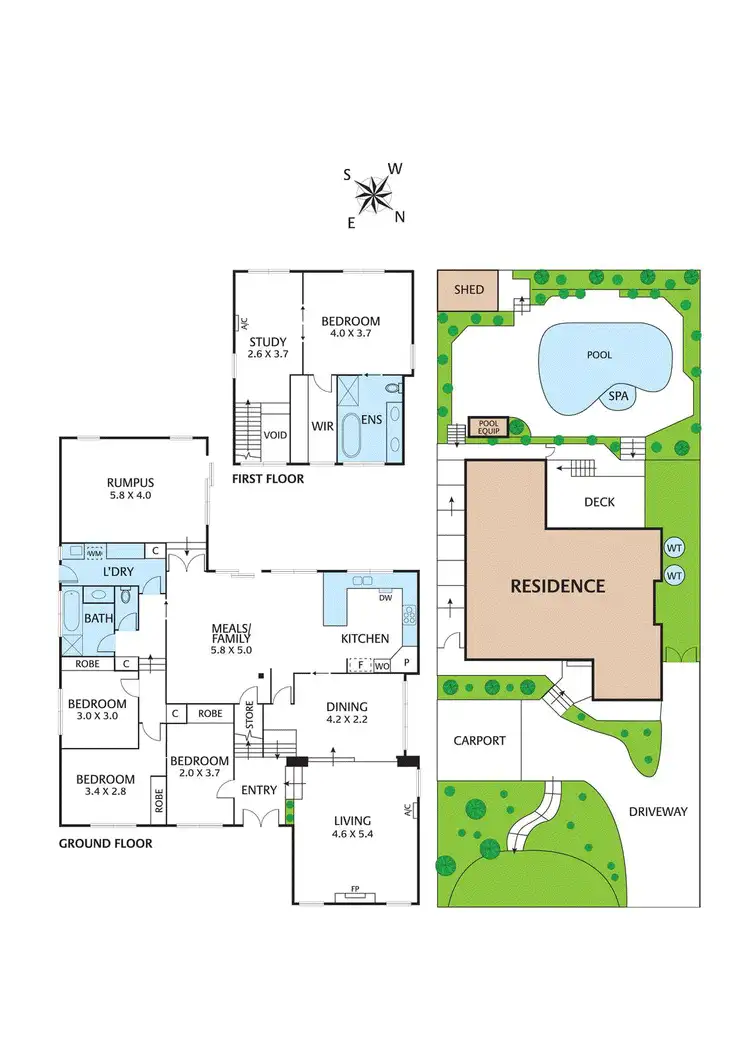 Floorplan of Homely house listing, 136 Pitt Street, Eltham VIC 3095