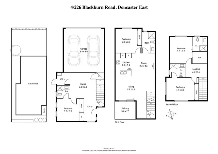 Floorplan of Homely townhouse listing, 4/226 Blackburn Road, Doncaster East VIC 3109