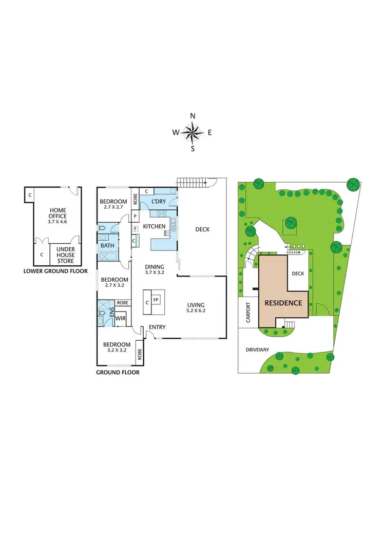 Floorplan of Homely house listing, 9 Milton Close, Warrandyte VIC 3113