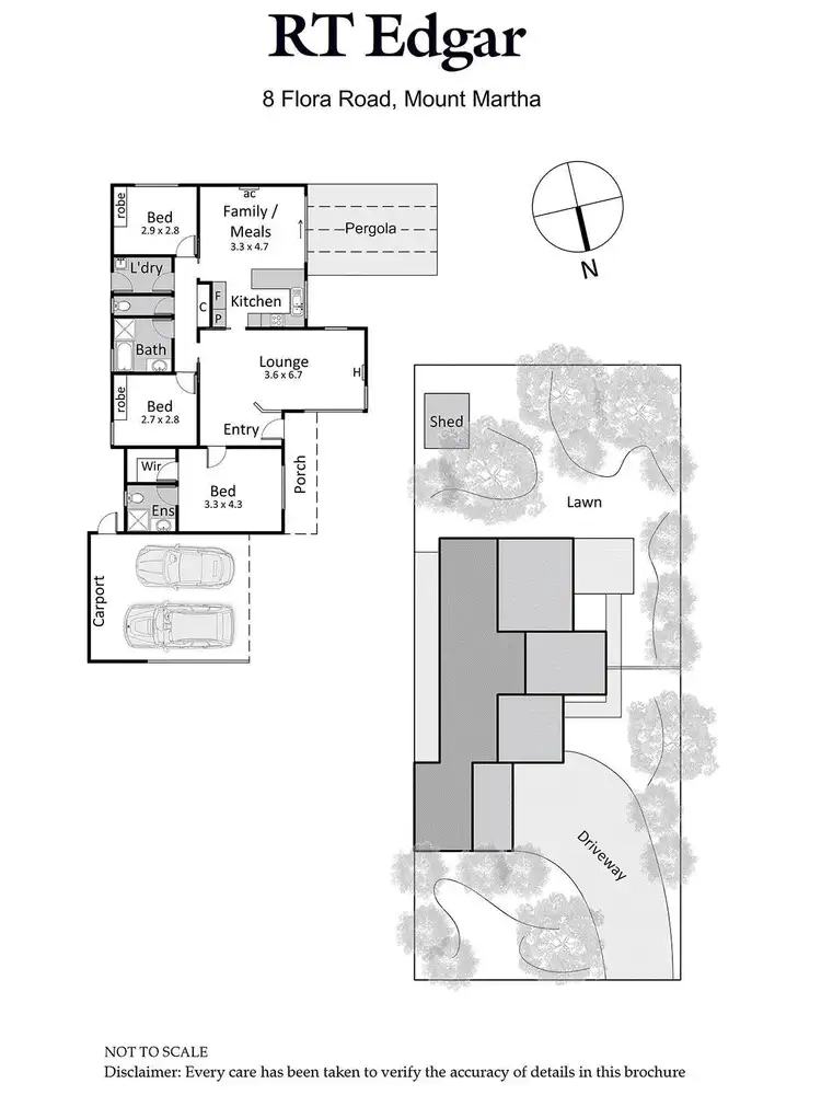 Floorplan of Homely house listing, 8 Flora Road, Mount Martha VIC 3934