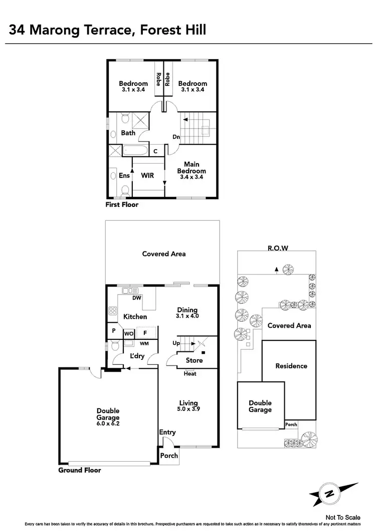 Floorplan of Homely townhouse listing, 34 Marong Terrace, Forest Hill VIC 3131
