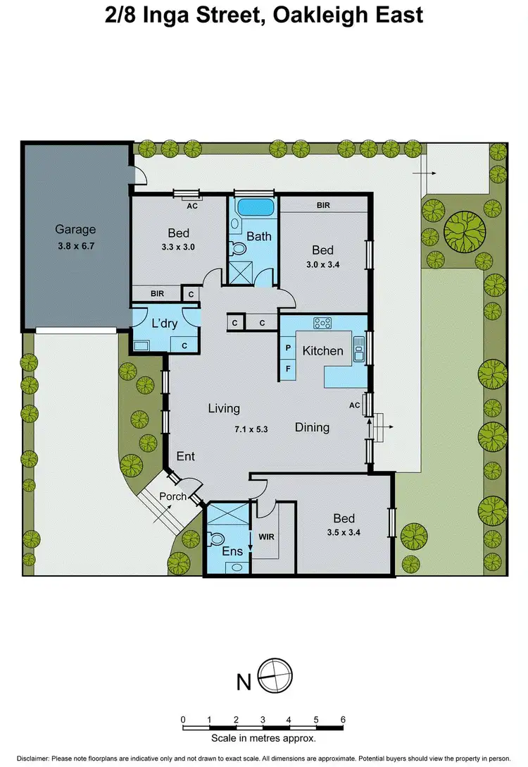 Floorplan of Homely unit listing, 2/8 Inga Street, Oakleigh East VIC 3166