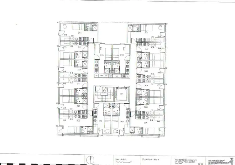 Floorplan of Homely studio listing, 311/24 Barkly Place, Carlton VIC 3053
