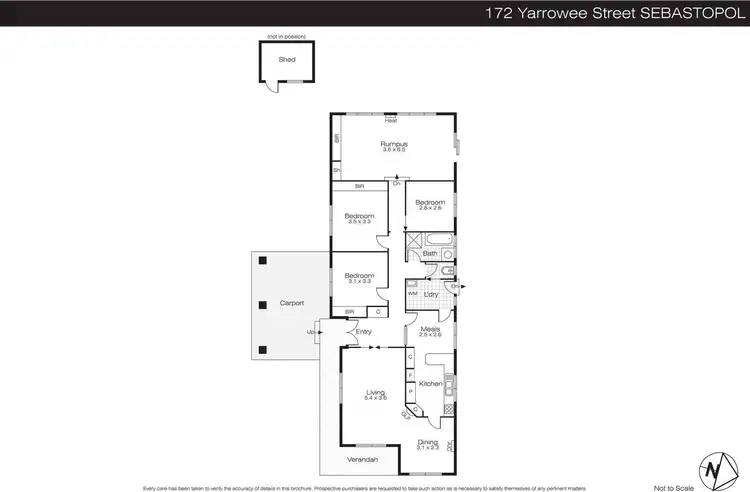 Floorplan of Homely house listing, 172 Yarrowee Street, Sebastopol VIC 3356