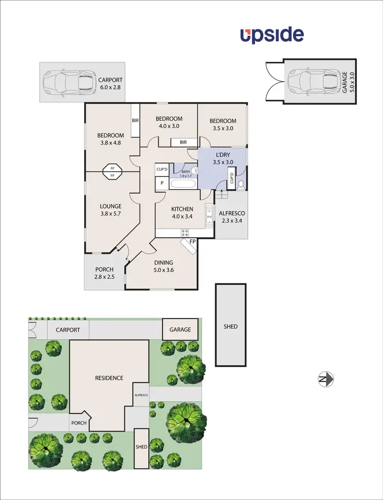Floorplan of Homely house listing, 6 Ailsa Grove, Ivanhoe VIC 3079