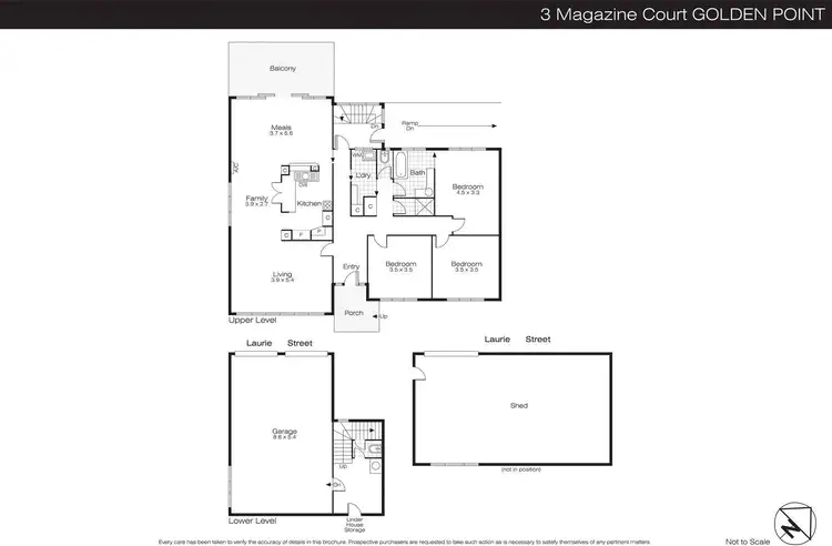 Floorplan of Homely house listing, 3 Magazine Court, Golden Point VIC 3350