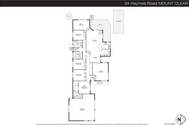 Floorplan of Homely house listing, 24 Haymes Road, Mount Clear VIC 3350