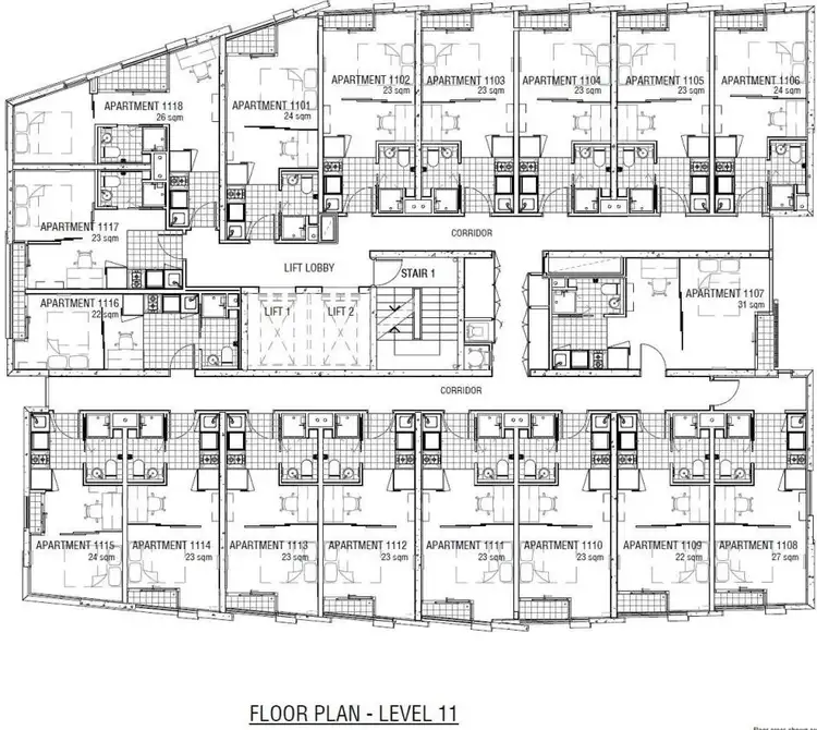 Floorplan of Homely apartment listing, 1110/131 Pelham Street, Carlton VIC 3053