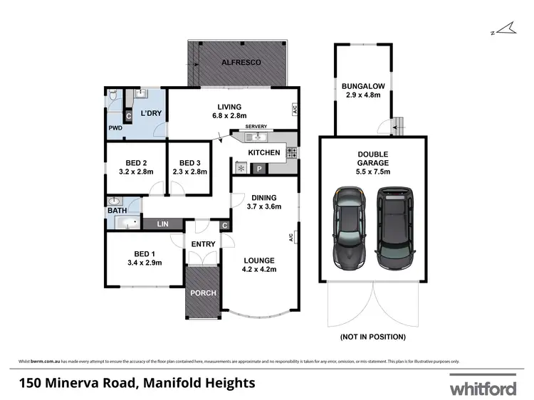 Floorplan of Homely house listing, 150 Minerva Road, Manifold Heights VIC 3218