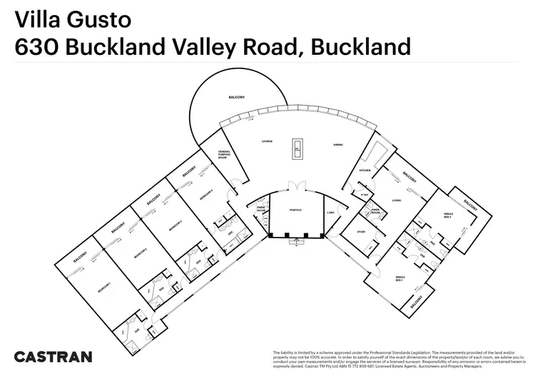 Floorplan of Homely house listing, 630 Buckland Valley Road, Buckland VIC 3740