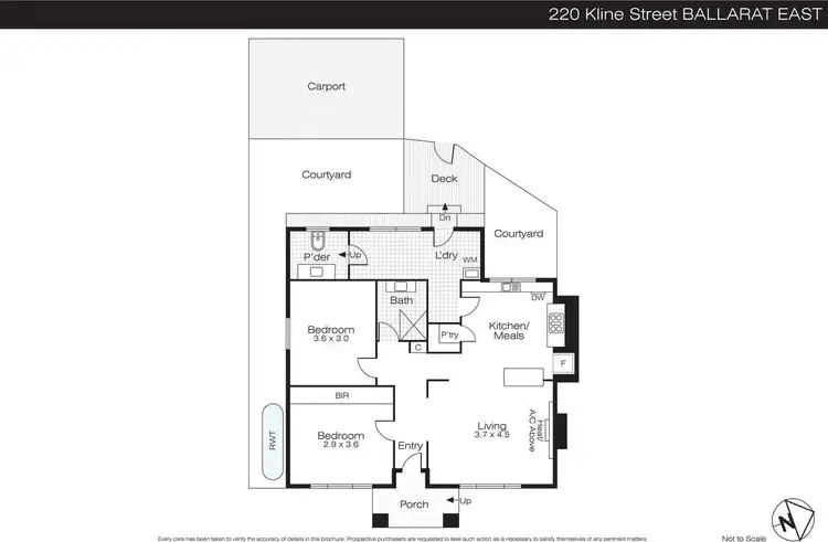 Floorplan of Homely house listing, 220 Kline Street, Eureka VIC 3350