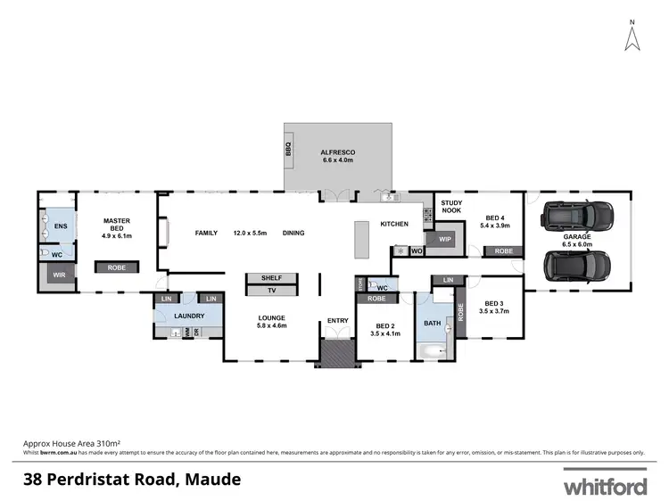 Floorplan of Homely house listing, 38 Perdrisat Road, Maude VIC 3331