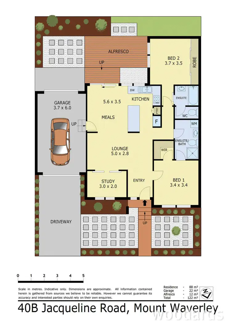 Floorplan of Homely townhouse listing, 40B Jacqueline Road, Mount Waverley VIC 3149