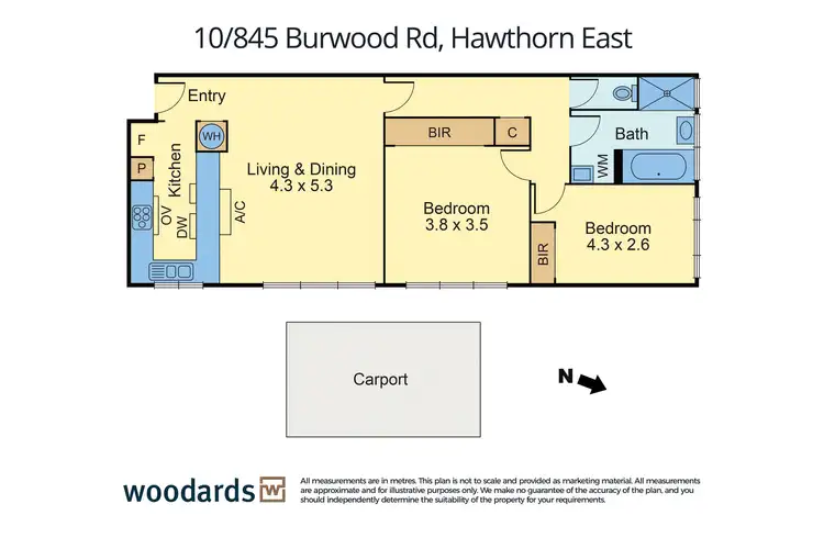Floorplan of Homely apartment listing, 10/845 Burwood Road, Hawthorn East VIC 3123