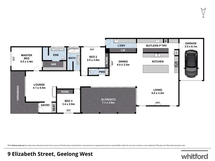 Floorplan of Homely house listing, 9 Elizabeth Street, Geelong West VIC 3218