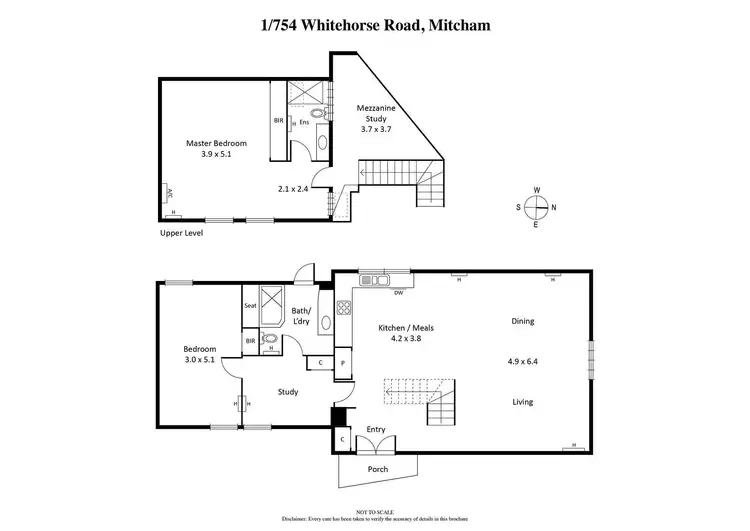 Floorplan of Homely townhouse listing, Unit 1/754 Whitehorse Road, Mitcham VIC 3132